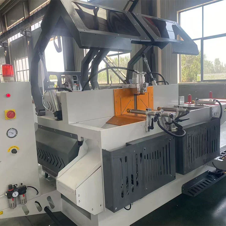 CNC Automatic Double Head Miter Saw ສໍາລັບປະຕູປ່ອງຢ້ຽມອາລູມິນຽມ